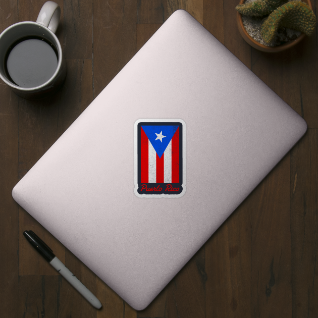 Puerto Rico Pride – Bold Puerto Rican Flag by DonWillisJrArt